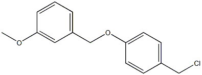 1-(chloromethyl)-4-[(3-methoxyphenyl)methoxy]benzene Struktur