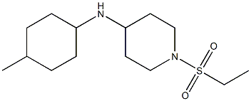 1-(ethanesulfonyl)-N-(4-methylcyclohexyl)piperidin-4-amine Struktur