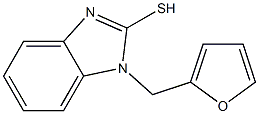 1-(furan-2-ylmethyl)-1H-1,3-benzodiazole-2-thiol Struktur