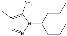 1-(heptan-4-yl)-4-methyl-1H-pyrazol-5-amine Struktur