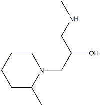 1-(methylamino)-3-(2-methylpiperidin-1-yl)propan-2-ol Struktur