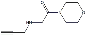 1-(morpholin-4-yl)-2-(prop-2-yn-1-ylamino)ethan-1-one Struktur