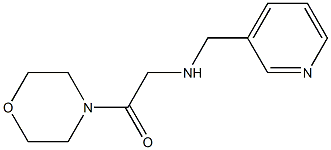 1-(morpholin-4-yl)-2-[(pyridin-3-ylmethyl)amino]ethan-1-one Struktur