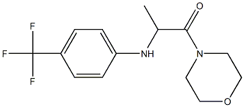 1-(morpholin-4-yl)-2-{[4-(trifluoromethyl)phenyl]amino}propan-1-one Struktur