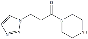 1-(piperazin-1-yl)-3-(1H-1,2,3-triazol-1-yl)propan-1-one Struktur