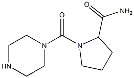 1-(piperazin-1-ylcarbonyl)pyrrolidine-2-carboxamide Struktur