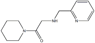 1-(piperidin-1-yl)-2-[(pyridin-2-ylmethyl)amino]ethan-1-one Struktur