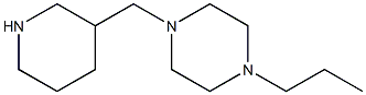 1-(piperidin-3-ylmethyl)-4-propylpiperazine Struktur