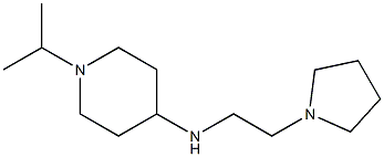 1-(propan-2-yl)-N-[2-(pyrrolidin-1-yl)ethyl]piperidin-4-amine Struktur