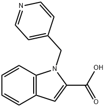 1-(pyridin-4-ylmethyl)-1H-indole-2-carboxylic acid Struktur