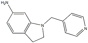 1-(pyridin-4-ylmethyl)-2,3-dihydro-1H-indol-6-amine Struktur