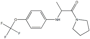 1-(pyrrolidin-1-yl)-2-{[4-(trifluoromethoxy)phenyl]amino}propan-1-one Struktur