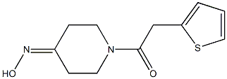 1-(thien-2-ylacetyl)piperidin-4-one oxime Struktur