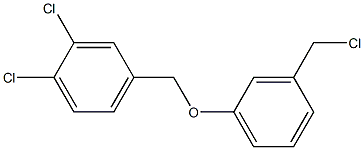 1,2-dichloro-4-[3-(chloromethyl)phenoxymethyl]benzene Struktur