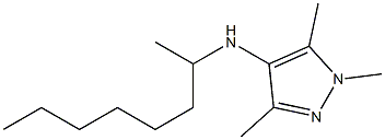 1,3,5-trimethyl-N-(octan-2-yl)-1H-pyrazol-4-amine Struktur