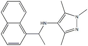 1,3,5-trimethyl-N-[1-(naphthalen-1-yl)ethyl]-1H-pyrazol-4-amine Struktur