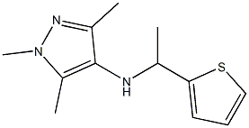 1,3,5-trimethyl-N-[1-(thiophen-2-yl)ethyl]-1H-pyrazol-4-amine Struktur