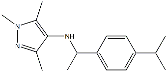 1,3,5-trimethyl-N-{1-[4-(propan-2-yl)phenyl]ethyl}-1H-pyrazol-4-amine Struktur