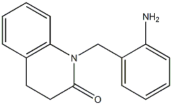 1-[(2-aminophenyl)methyl]-1,2,3,4-tetrahydroquinolin-2-one Struktur