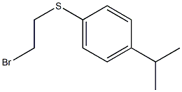 1-[(2-bromoethyl)sulfanyl]-4-(propan-2-yl)benzene Struktur