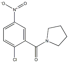 1-[(2-chloro-5-nitrophenyl)carbonyl]pyrrolidine Struktur