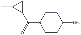 1-[(2-methylcyclopropyl)carbonyl]piperidin-4-amine Struktur