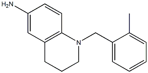 1-[(2-methylphenyl)methyl]-1,2,3,4-tetrahydroquinolin-6-amine Struktur