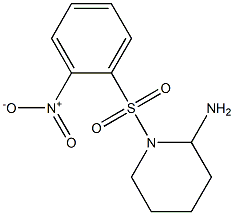 1-[(2-nitrobenzene)sulfonyl]piperidin-2-amine Struktur