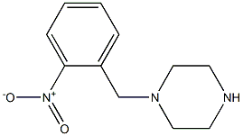 1-[(2-nitrophenyl)methyl]piperazine Struktur