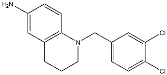 1-[(3,4-dichlorophenyl)methyl]-1,2,3,4-tetrahydroquinolin-6-amine Struktur