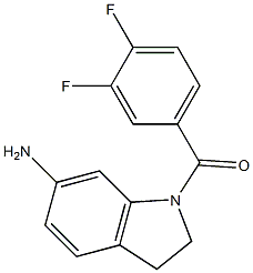 1-[(3,4-difluorophenyl)carbonyl]-2,3-dihydro-1H-indol-6-amine Struktur