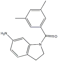 1-[(3,5-dimethylphenyl)carbonyl]-2,3-dihydro-1H-indol-6-amine Struktur