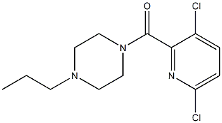 1-[(3,6-dichloropyridin-2-yl)carbonyl]-4-propylpiperazine Struktur