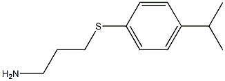 1-[(3-aminopropyl)sulfanyl]-4-(propan-2-yl)benzene Struktur