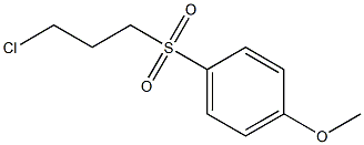 1-[(3-chloropropyl)sulfonyl]-4-methoxybenzene Struktur