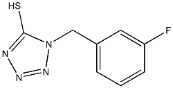 1-[(3-fluorophenyl)methyl]-1H-1,2,3,4-tetrazole-5-thiol Struktur