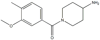 1-[(3-methoxy-4-methylphenyl)carbonyl]piperidin-4-amine Struktur