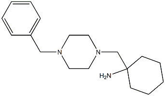 1-[(4-benzylpiperazin-1-yl)methyl]cyclohexan-1-amine Struktur