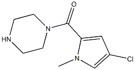 1-[(4-chloro-1-methyl-1H-pyrrol-2-yl)carbonyl]piperazine Struktur