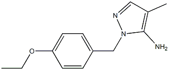 1-[(4-ethoxyphenyl)methyl]-4-methyl-1H-pyrazol-5-amine Struktur