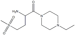 1-[(4-ethylpiperazin-1-yl)carbonyl]-3-(methylsulfonyl)propylamine Struktur