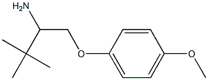 1-[(4-methoxyphenoxy)methyl]-2,2-dimethylpropylamine Struktur