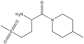 1-[(4-methylpiperidin-1-yl)carbonyl]-3-(methylsulfonyl)propylamine Struktur