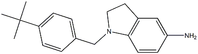 1-[(4-tert-butylphenyl)methyl]-2,3-dihydro-1H-indol-5-amine Struktur