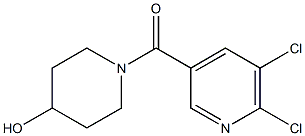 1-[(5,6-dichloropyridin-3-yl)carbonyl]piperidin-4-ol Struktur