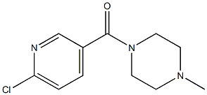 1-[(6-chloropyridin-3-yl)carbonyl]-4-methylpiperazine Struktur