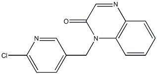 1-[(6-chloropyridin-3-yl)methyl]-1,2-dihydroquinoxalin-2-one Struktur