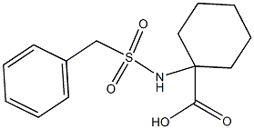 1-[(benzylsulfonyl)amino]cyclohexanecarboxylic acid Struktur