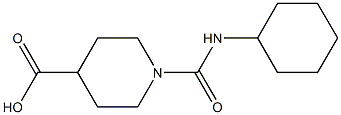 1-[(cyclohexylamino)carbonyl]piperidine-4-carboxylic acid Struktur