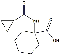 1-[(cyclopropylcarbonyl)amino]cyclohexanecarboxylic acid Struktur